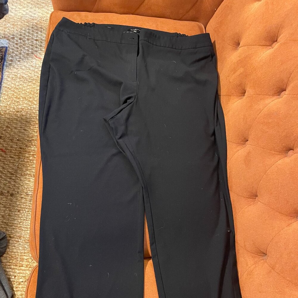 Black Curvy Talbots Slacks 24W